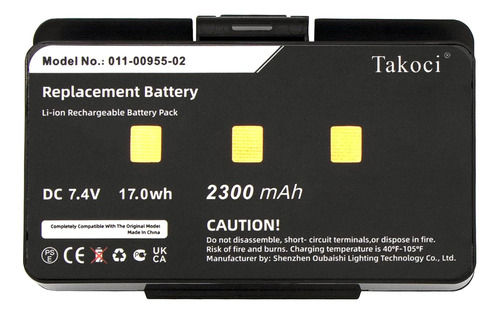 Gikysuiz 2300mah Batería De Reemplazo Para Garmin Gpsmap 276