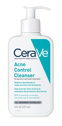 Limpiador Facial Cerave Acne Control Cleanser (237ml)