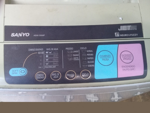 Lavarropas Automatico Sanyo Asw-55mp, Funcionando