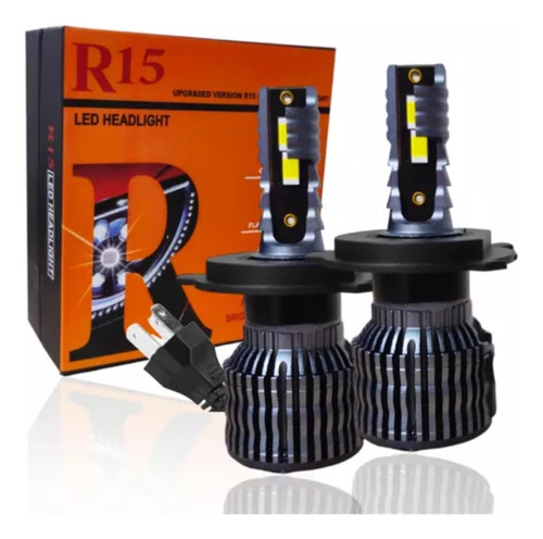 Ampolleta R15 Turbo Led 28000lm Luz Potent 8/48v H4/h13/9004