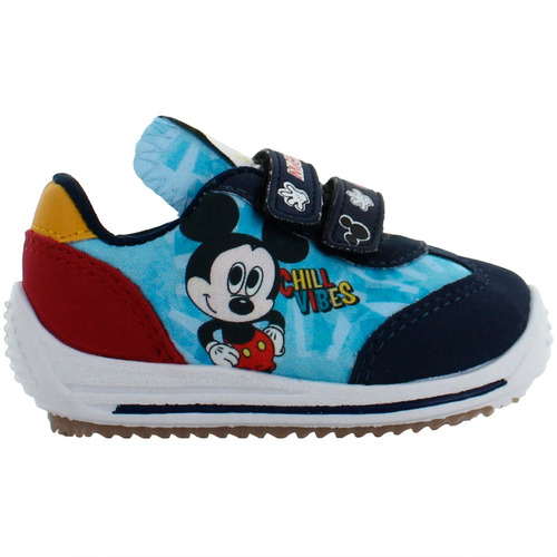 Disney Tenis Mickey Mouse Casual Confort Textil Niño Bebe 81