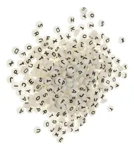Comprar Cuentas Luminosas De Noche 300pcs Cuentas De Letras Inglesas