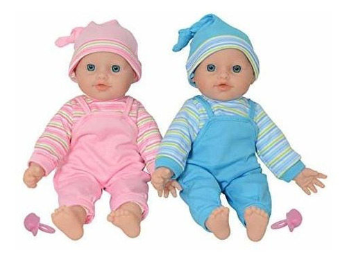 Muñecos Bebés Gemelos 12  - Cuerpo Suave (caucásicos)