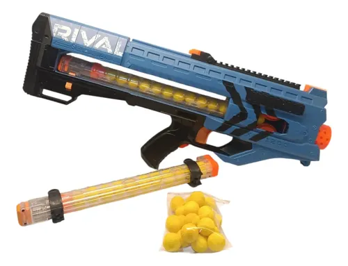 Nerf Rival Zeus Blaster Mxv1200 Lançador Azul + Bolas