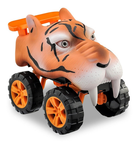 Carro Carrinho Tigre Animals Off Road - Usual Brinquedos