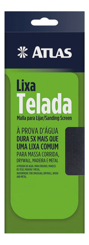 Lixa Folha Telada 118x280mm Grão 120 - Ref.at17/120 Atlas
