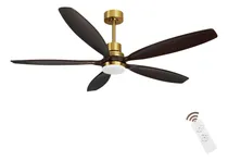 Comprar Kapoefan Ventilador De Techo De Nogal Negro De 60 Pulgadas C