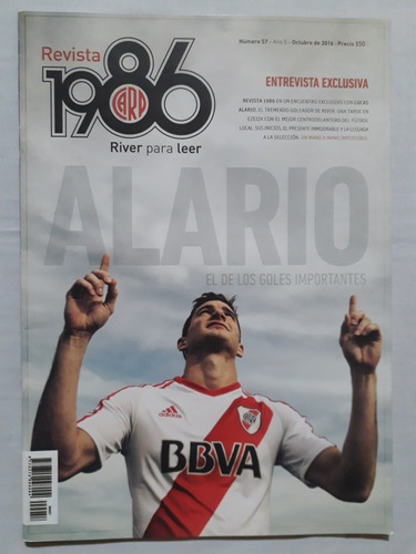 Revista 1986 N° 57 - River Lucas Alario Año 2016 Fs