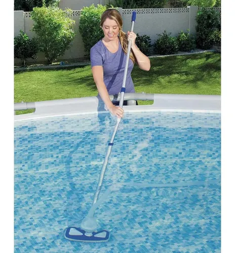 Bomba Piscina Intex Bestway 2006 Lit/hora + Aspiradora Hojas