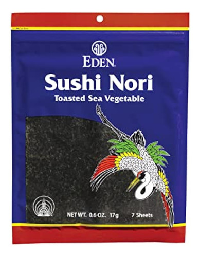 Eden Foods Nori Sushi Toasted 7 Hoja - Kg a $102803