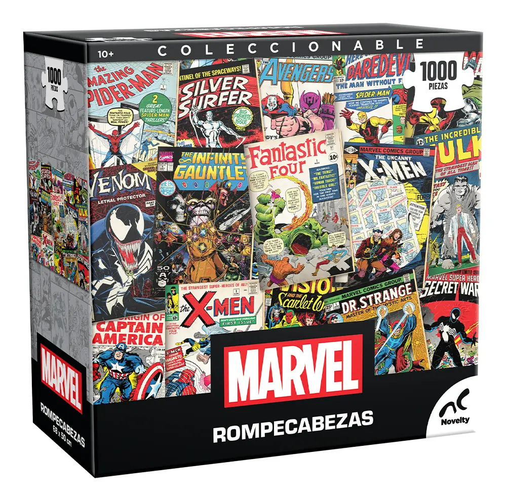 Rompecabezas Marvel de 1000 Piezas, con Avengers, X-Men y Spider-Man
