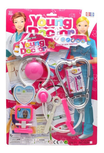 Set De Doctora Niña Kit Enfermera Infantil Juguete