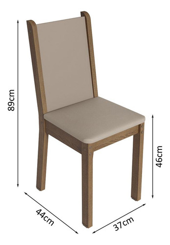 Juego De Comedor Mesa Y 6 Sillas Madesa Wendy Mb