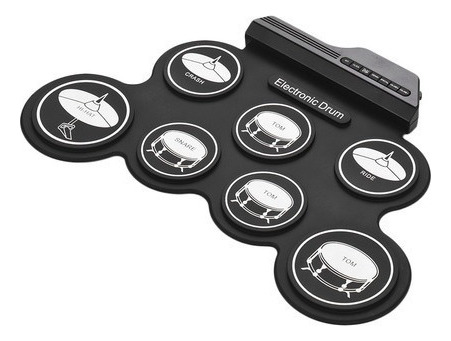 Set De Batería Electrónica Usb Digital Compacto Enrollable