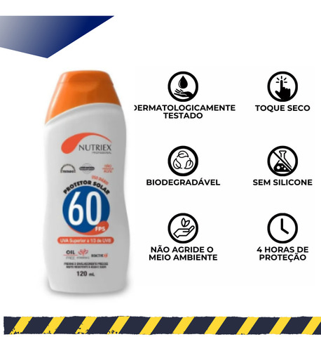 Kit 12 Protetor Bloqueador Solar Fps 60 Profissional 120ml