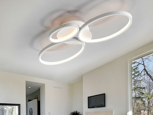 Lampara De Techo Circular Planet Venezzi Luz Led