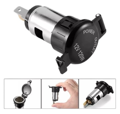 Toma D Poder 12v Porta Cargador Universal Remplazo Cigarrera