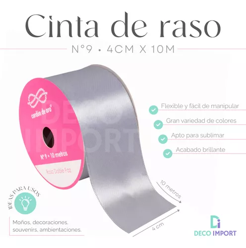 CINTA C.ORO RASO #9 40mm x10mt - Mayorista textil - Importador - Ventas por  mayor a todo el país.