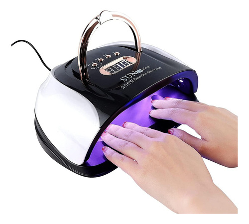 Lampara De Uñas Uv Profesional Secador Uñas Led Con Pantalla