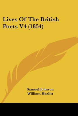 Libro Lives Of The British Poets V4 (1854) - Johnson, Sam...