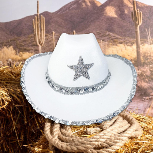 Sombrero De Vaquero Con Correa Ajustable Para La Barbilla,