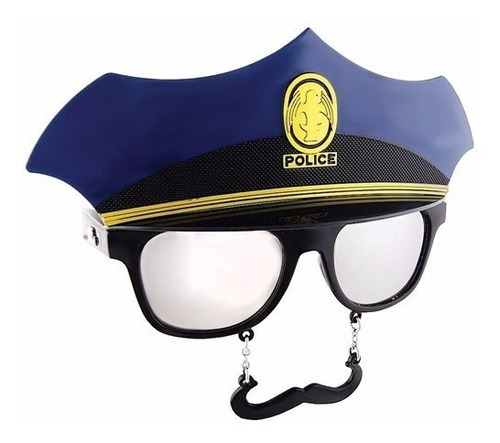 Lentes Policia Con Bigote - Effas