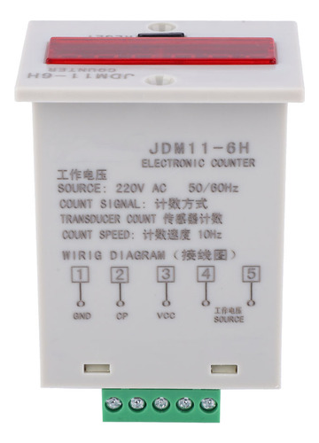 Pantalla De 6 Dígitos Jdm11-6h Contador Electrónico Led Digi