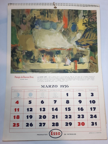 Imagen 3 de 10 de Antiguo Almanaque Esso 1956 El Paisaje Argentino Ro 1831