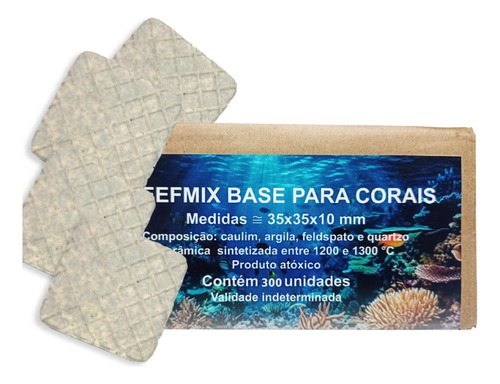 Kit Suporte Base Para Mudas De Corais 300 Unidades