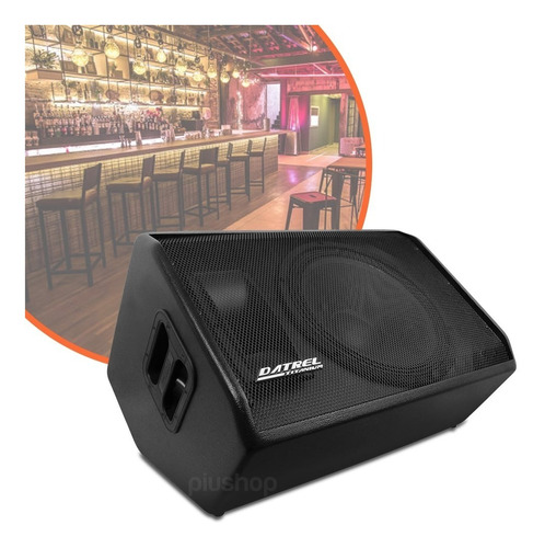Caixa De Retorno Ativa P/ Igreja 15pol Titanium Ma 15-300 Ti Cor Preto 110v/220v