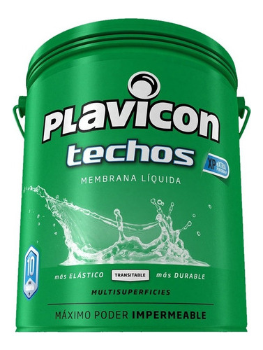 Plavicon Techos Xp Membrana Líquida Impermeable X 20 Kg Mm