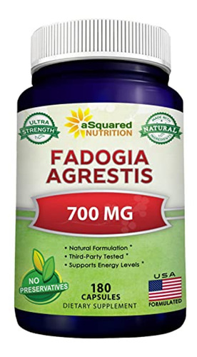 Extracto De Fadogia Agrestis - 180 Cápsulas - 700 Mg Por Po