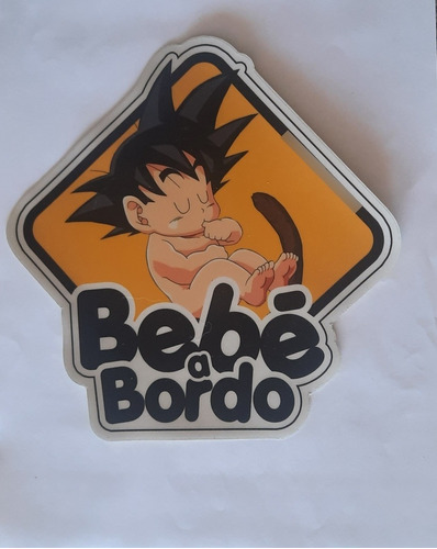 Pegatina Autoadhesiva Goku A Bordo Letrero Para Auto