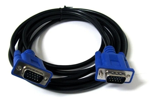 Cable Vga Macho Macho, 3 Metros, Conector Azul