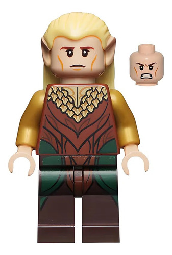 Lego Minifigura El Señor De Los Anillos Legolas Hoja Verde