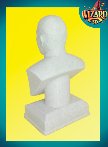 Busto Papa Francisco - Impresion 3d - Efecto Mármol - 20 Cm Granito - Marmol