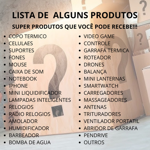Caixa De Eletrônicos Caixa Surpresa Top - Super Premio