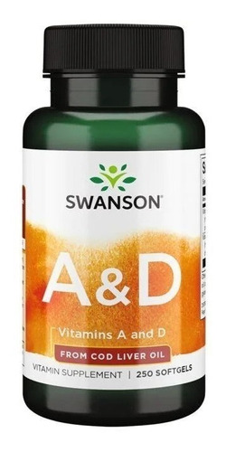 Swanson | Vitamins A & D I 250 Softgels I Importado