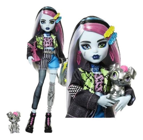 Boneca Monster High Frankie Novo Visual Com Pet De Luxo