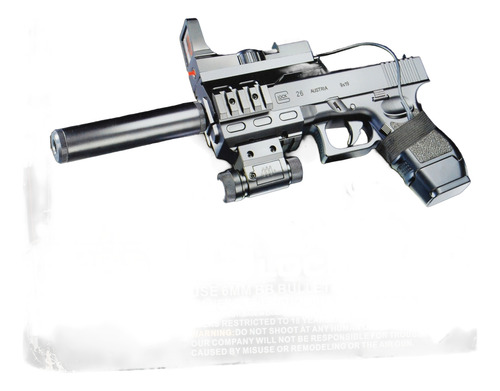 Glock 26 Boyi Pistola-airsoft--abs-resorte-6mm 2da Seleccion Negro 6 Mm