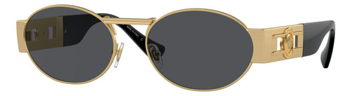 Óculos de sol Versace Gold Matte Gold Originais