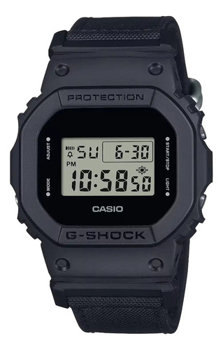 Reloj Casio G-shock Digital Dw-5600bce-1 Correa Negro Bisel Negro Fondo Negro