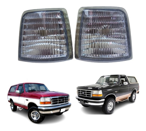 Cocuyo Mica Cruce Ford Bronco 1992 93 94 95 96 97 1998 Par