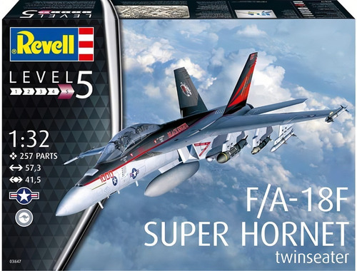 Revell Avion F/a-18f Super Hornet Twinseater 1/32 Arma Pinta