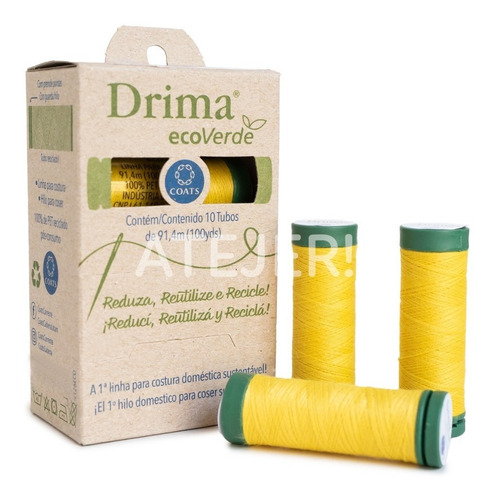 Imagen 4 de 6 de Hilo Cadena Drima Ecoverde 100% Ecológico Reciclado X Color