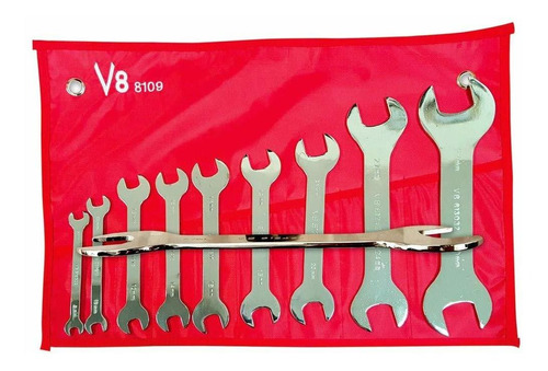 V8 herramientas (v8 8109) 9 pieza Super Thin Juego De Llaves