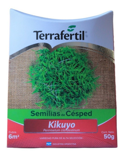 Semillas De Cesped Kikuyo 50grs Distribuidor Terrafertil