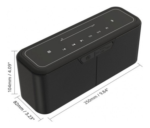 Parlante Tronsmart SoundPulse Mega Pro portátil con bluetooth waterproof negra