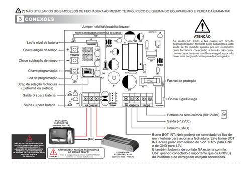 Kit Eletroíma Intelbras Fe 21150d Wi-fi 4 Contr Botao S/ Fio