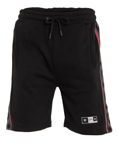 Short Colo Colo Urbano Black Diseño Banda Lateral Grey Red